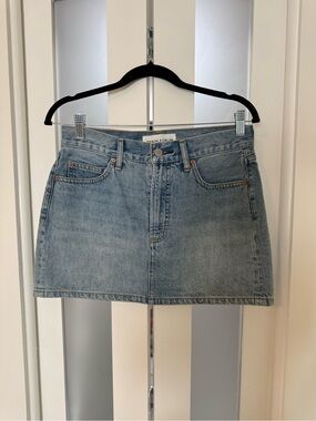 Denim Forum blue denim mini skirt